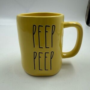 Rae Dunn Artisan Collection Yellow Peep Peep Mug